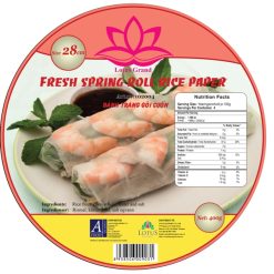 LOTUS GRAND RICE PAPER 28CM (ROUND) - BANH TRANG GOI CUON 400GR